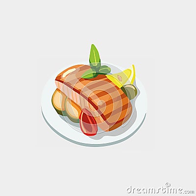 IcÃ´ne vectorielle Ã  plat pour le dÃ©jeuner mexicain Taco avec coquillage de tortilla pour les apps alimentaires et les sites web Stock Photo
