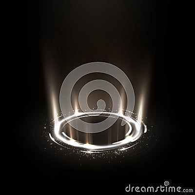 Rotating white rays with sparkles. Suitable for product advertising, product design, and other. Vector illustration Vector Illustration