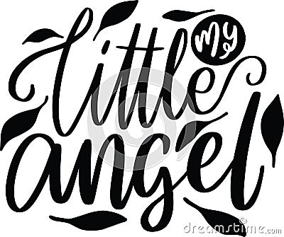 My Little Angel Vector Illustration