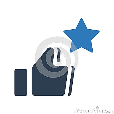 Positive rating icon Vector Illustration