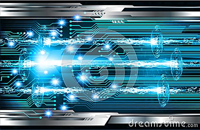 Cyber circuit future technology concept background Abstract future technology background Vector Illustration