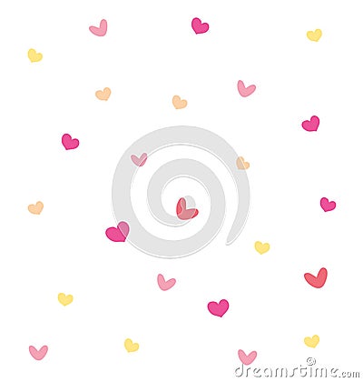 Illustration vector many hearts as background suitable Vector Illustration