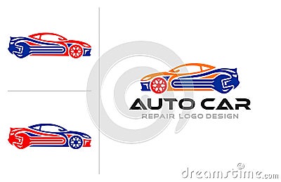 Car Logo Auto Shop icon Vector Illustration