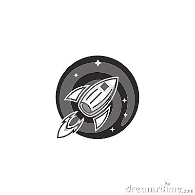 Space News logo concept, illustration design Vector Illustration