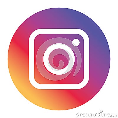 Instagram meta logo icon, Social media Instagram modern like , follower , comment red color. Like, follower, comment button, icon Vector Illustration