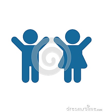 Symbol Priority toilet. Priority seating. child baby symbol Vector Illustration