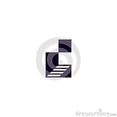 C STEP LOGO Vector Illustration