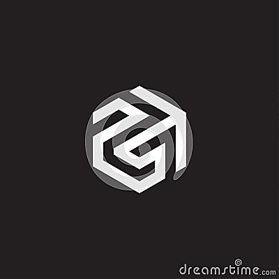 PST INITIAL LOGO Vector Illustration