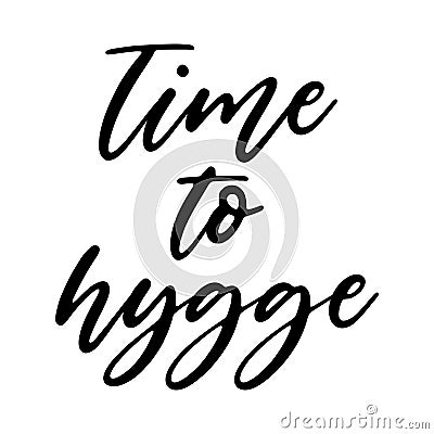 Time to hygge Vector Illustration