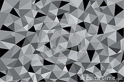 Creative Black and Gray Background with Triangle Pattern Vector Art Stock Photo