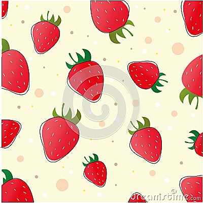 delicious fresh and juicy strawberries. summer set of sweet berries Vector Illustration