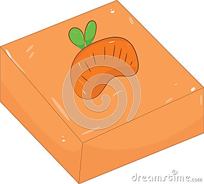 Orange Cake Stock Photo