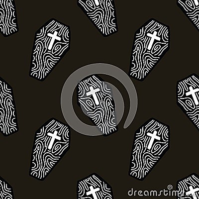 halloween cute item semless vector design Vector Illustration