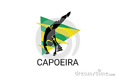 Capoeira fighting dance sport vector line icon. Vector Illustration