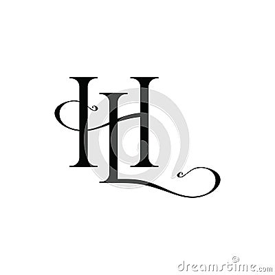 HL Logo, HL Monogram, Initial HL Logo, Letter HL Logo, Luxury Vector Vector Illustration