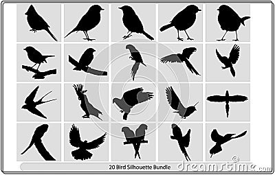 A Flock of Flying Birds. Vector,Vector silhouette flying birds,Vector Collection of Bird Silhouettes Vector Illustration