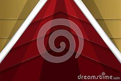 abstract background geometric multicolored red maroon with gradient gold for poster Vector Illustration
