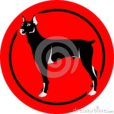 Dog Chinese Zodiac Shio Vector Vector Illustration