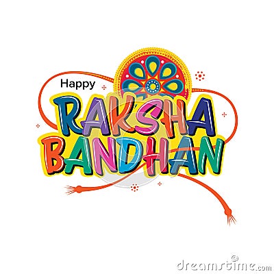 Happy Raksha Bandhan Banner Design Template Vector Illustration