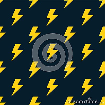 yellow lightning pattern Vector Illustration