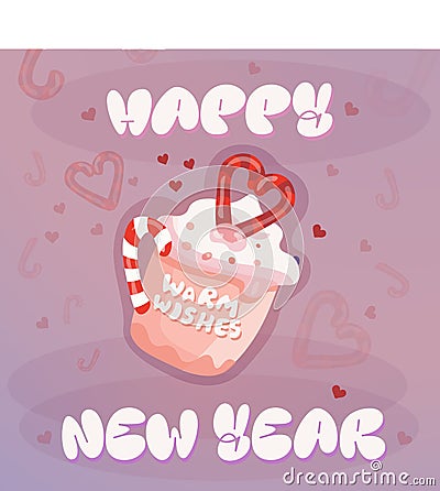 warm wishes postcards background heart lve coz cute nice 90 vector eps png download free Vector Illustration