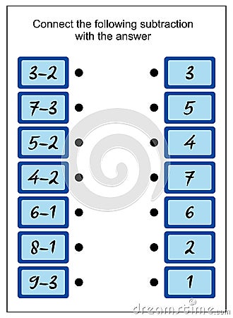 Counting Game for Preschool Children. Count and write the result. Activity books children. Count how many numbers Vector Illustration