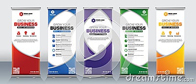 abstract business roll up banners Vector Illustration