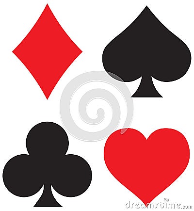 Suit deck of playing cards Vector Illustration