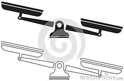 Scales, Libra Vector Illustration