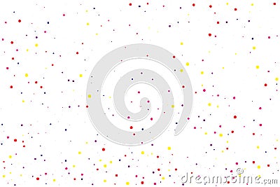 Blue Confetti Explosion. Purple Round Random. Pink Bubble Holiday. Red Falling Background. Orange Glitter Holiday. Green Texture B Stock Photo