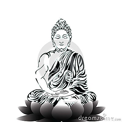 Load Buddha Vector Illustration