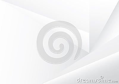 Clean Gray and White Color Abstract Geometric Modern Design Background Texture Vector Illustration