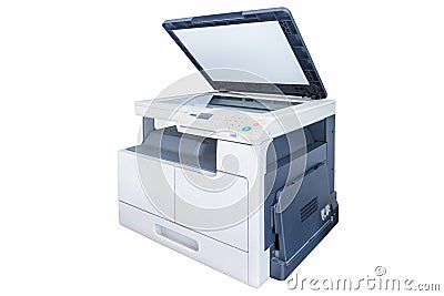 Print copy machine isolated Stock Photo