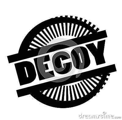 Print decoy stamp on white Vector Illustration