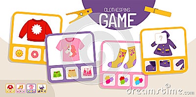 Kids educational game Vector Illustration