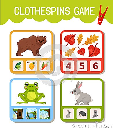 Kids educational game Vector Illustration