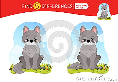 Kids educational game Vector Illustration