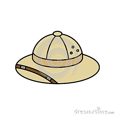 Pith helmet, safari hat, safari helmet Stock Photo