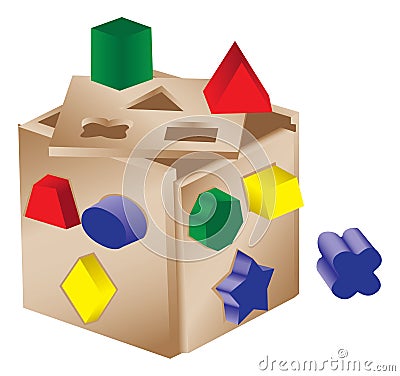 Shaped sorter toy Vector Illustration