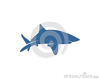 Shark logo vector design template, Silhouette Shark logo, Illustration Vector Illustration