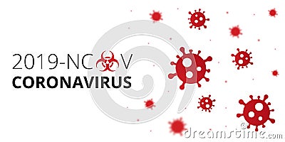 Editable illustration of Coronavirus. Pandemic Novel Coronavirus Outbreak In The World Cartoon Illustration