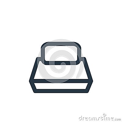 print tool icon vector from printer and fax concept. Thin line illustration of print tool editable stroke. print tool linear sign Vector Illustration
