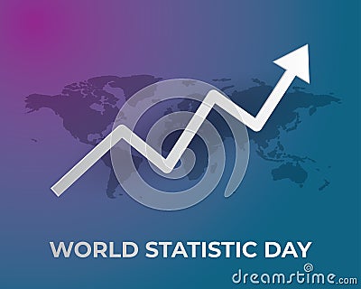 World statistic day ilustration world statistic day Vector Illustration