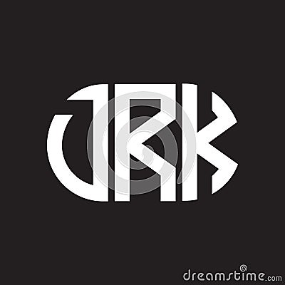 PrintDRK letter logo design on black background. DRK creative initials letter logo concept. DRK letter design Vector Illustration