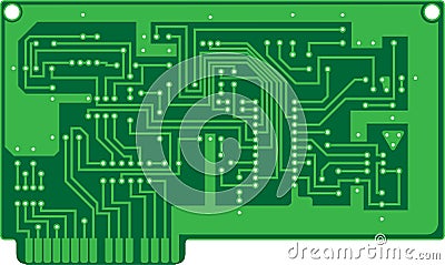 Printed Circuit Board Vector Illustration