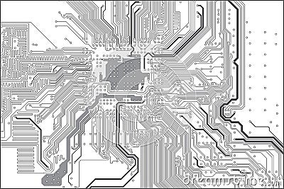 Printed circuit board Vector Illustration