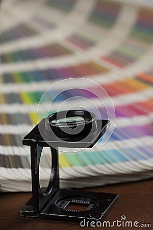 printed color swatch Stock Photo