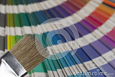 printed color swatch Stock Photo