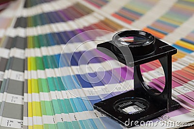 printed color swatch Stock Photo