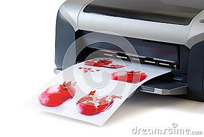 Printed images Stock Photo